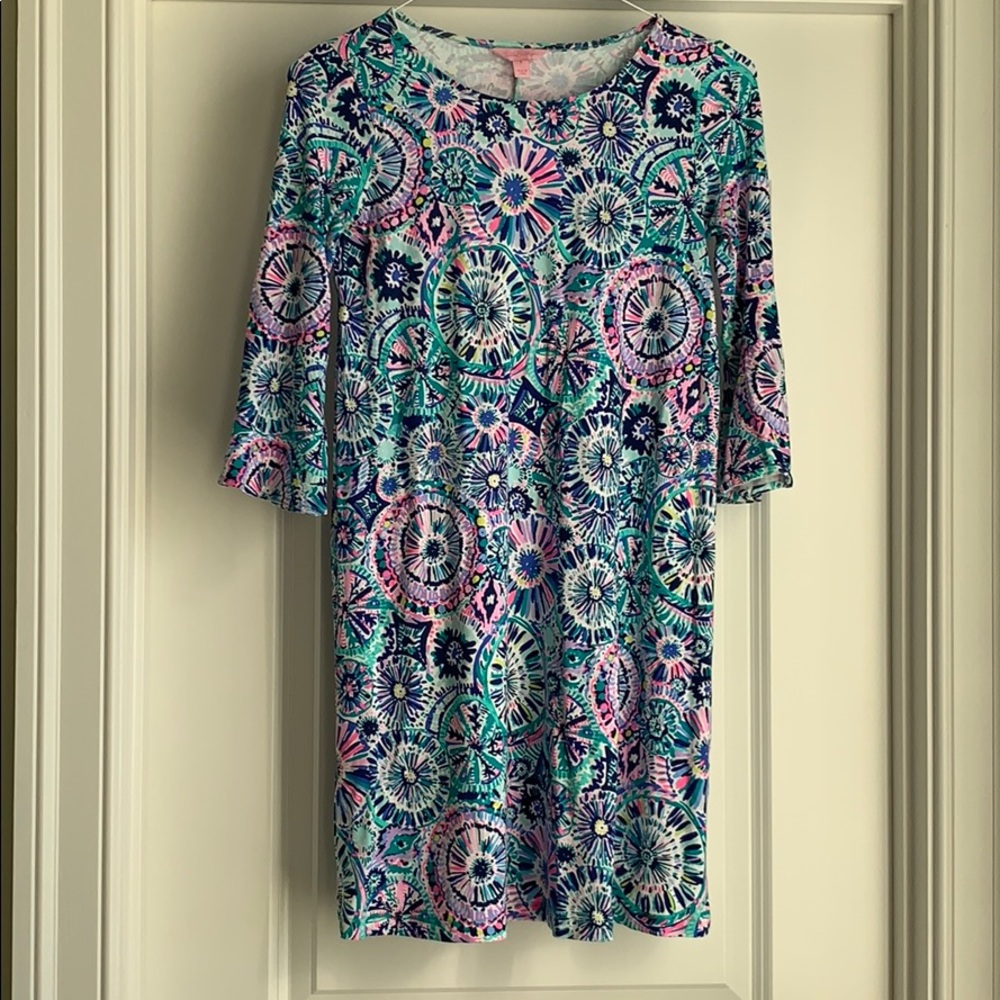 Lilly Pulitzer fireworks A-lime dress - size small